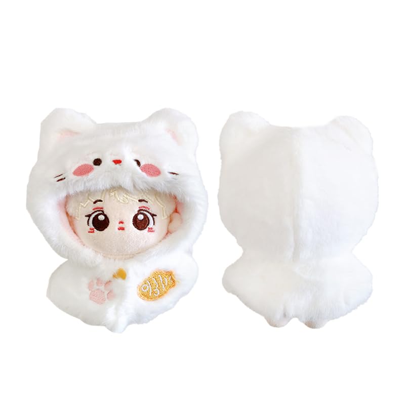 Flauschiges Tierkostüm für 10 cm Stofftierkostüm Otaku-Kostüm Katze, Kostüm, Accessoire, Puppe, Maskottchen, Kpop-Puppe, [Produkt]
