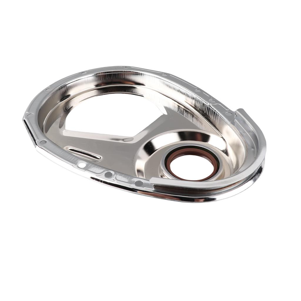 Chrome Timing Chain Cover Kit Replacement for SB Chevy 327 350 383 400 SBC Gasket Seal Bolts Set