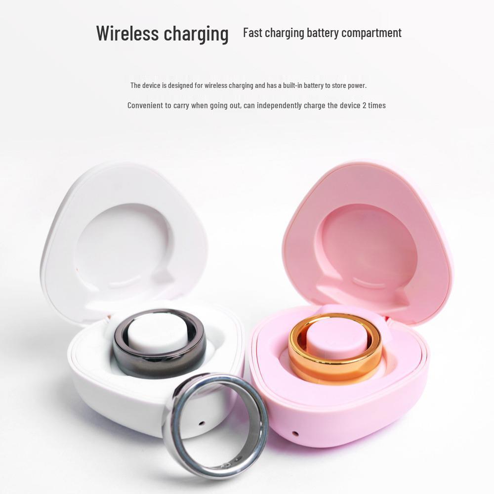 Smart Ring: Bluetooth ECG, Heart Rate, Blood Oxygen, Sleep Monitoring with NFC, Wireless Charging, and Entertainment App