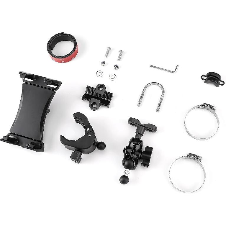 KEMIMOTO UTV Phone Mount ATV Holder, Fit 4.7"-13" Phone & Tablet, 360° Adjustable Heavy Duty, Compatible with Can-Am Maverick X3 Outlander Polaris