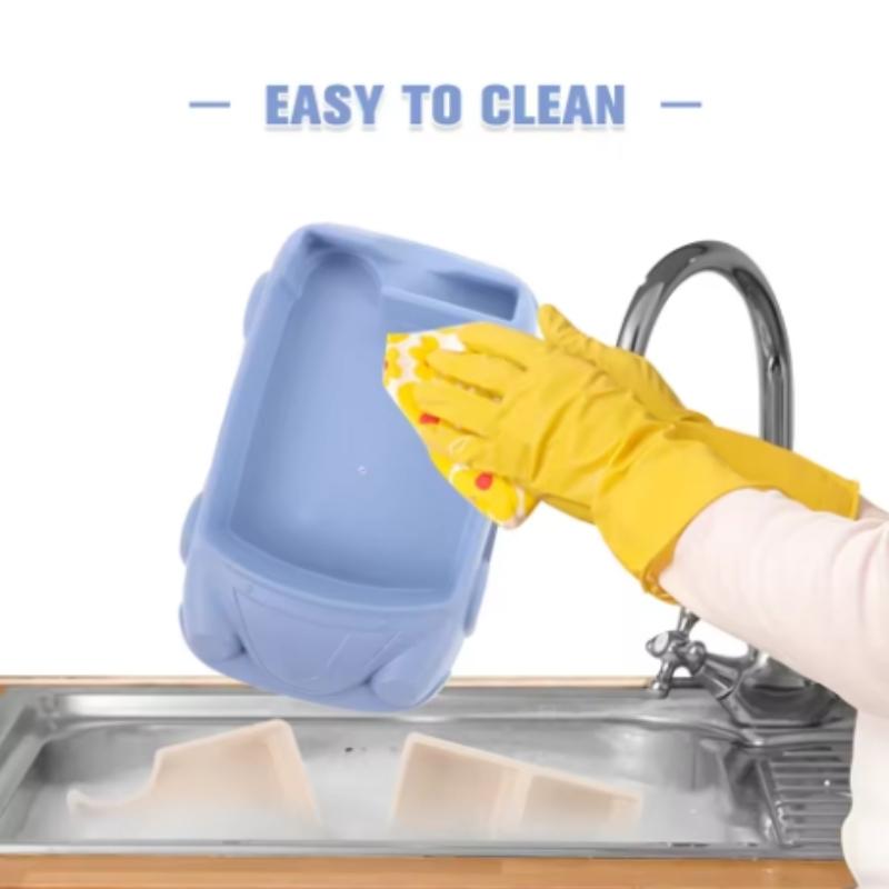 creativity Bamboo fiber baby tableware creative cartoon car plates children dividing bowls children's gifts anti fall tableware