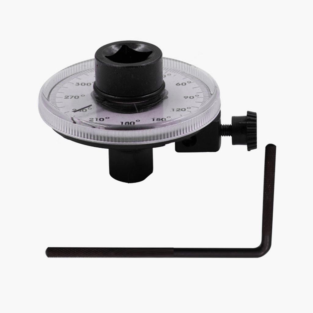 Torque Angle Gauge 1 2in 360 Degrees  Precision Angular Tightening Clear Scale Adjustable Angle Measuring Tool