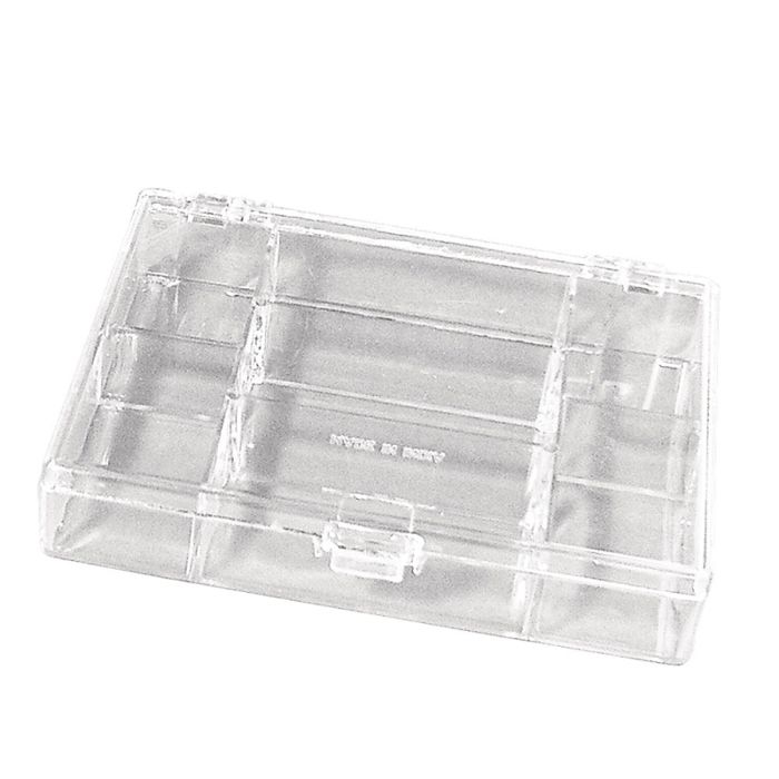 Boîte de rangement - RAYHER - 7 compartiments - Plastique cristal - Rigide - Transparent