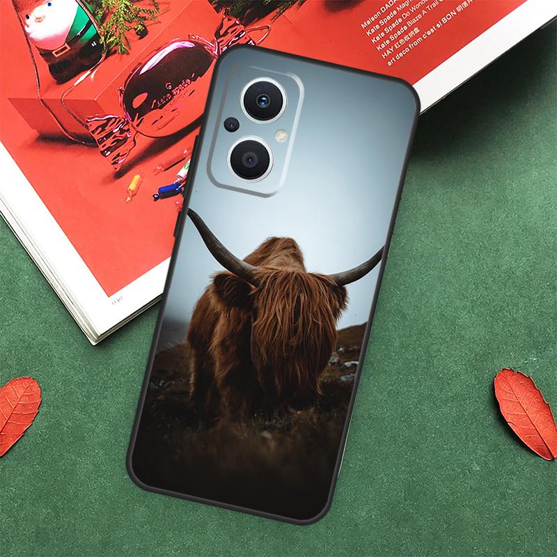 Highland Cows Case For OPPO Reno 7 8 Lite 8T 10 11 12 13 Pro 12F 13F 14F OPPO Find X8 X6 X5 X9 Pro Cover