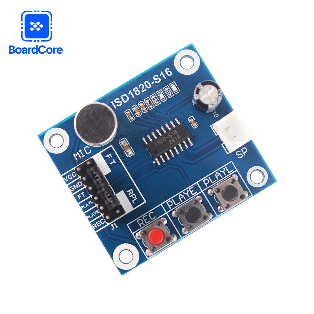 Moduł nagrywania ISD1820 Moduł głosowy z mikrofonem Dźwięk Audio DC 3V-5V