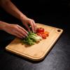 Modern Bamboo Cutting Board With Doublesided Design For Home Cooking Preparation