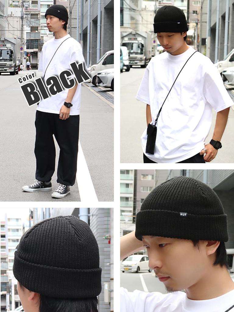 Huff Usual Beanie Knit Gray Men's Cap, [Used]