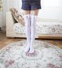 Velvet Bowknot Thigh-High Stockings - Japanese Cute Over-the-Knee Socks for Women
