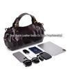 Autumn/Winter 2025 Women's Soft Leather Pleated Handbag - Large Capacity, Cross-Border Commuter Shoulder Bag