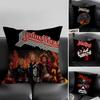 J-Judas Priestt Band Cushion Cover Pillowcase Ultra Soft Skin Friendly Fabric Cloud Like Comfort & Concealed Zipper