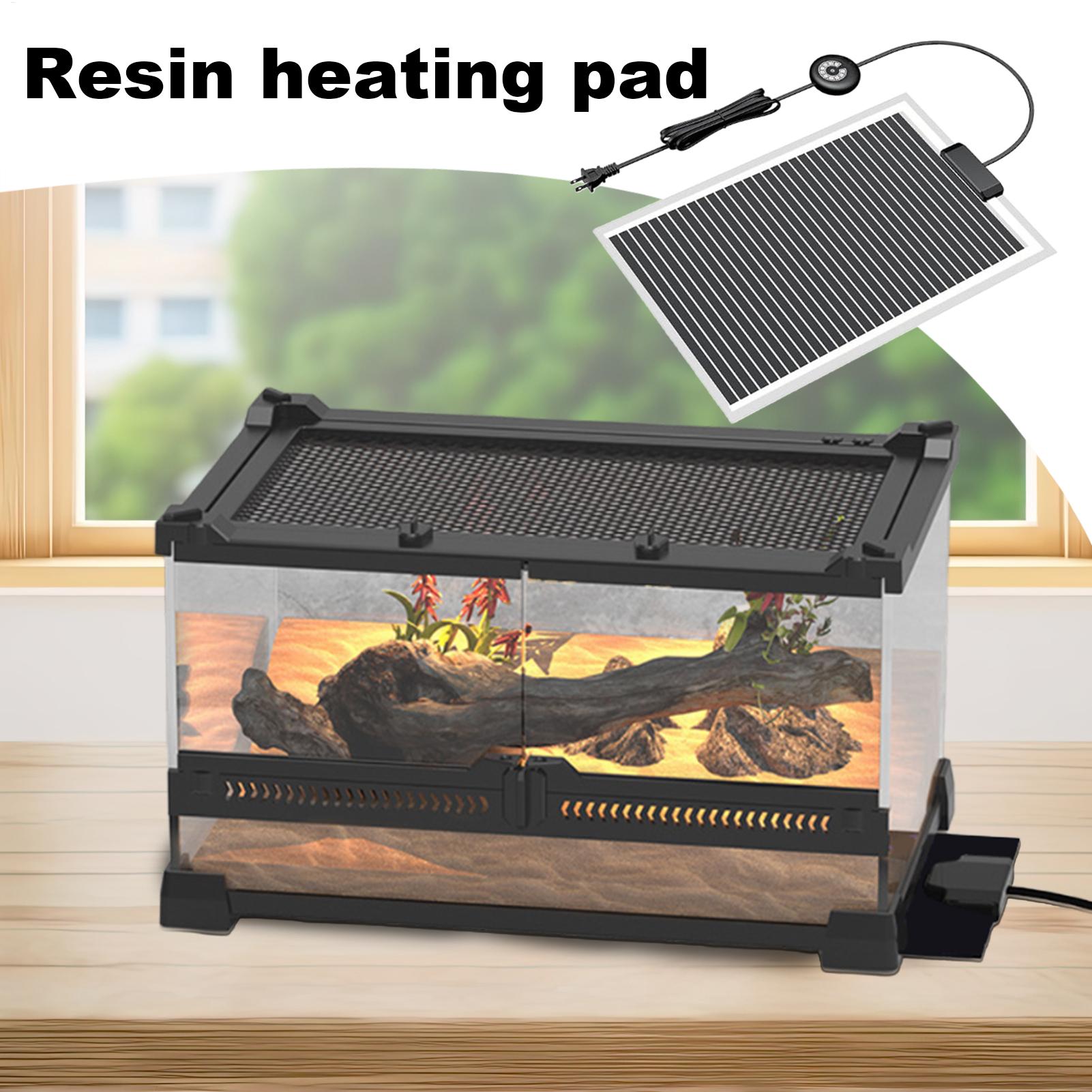 

40W Reptiles Heating Mat Resin Dryer with Adjustable Temperature Controller Terrarium Climbing Pet Heating Warm Pads US