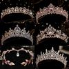 Dulce Corona de Cumpleaños Color Oro Rosa Princesa Fotografía Femenina Fiesta de Graduación Performance Accesorios para el Cabello Elegante Novia Adorno para la Cabeza