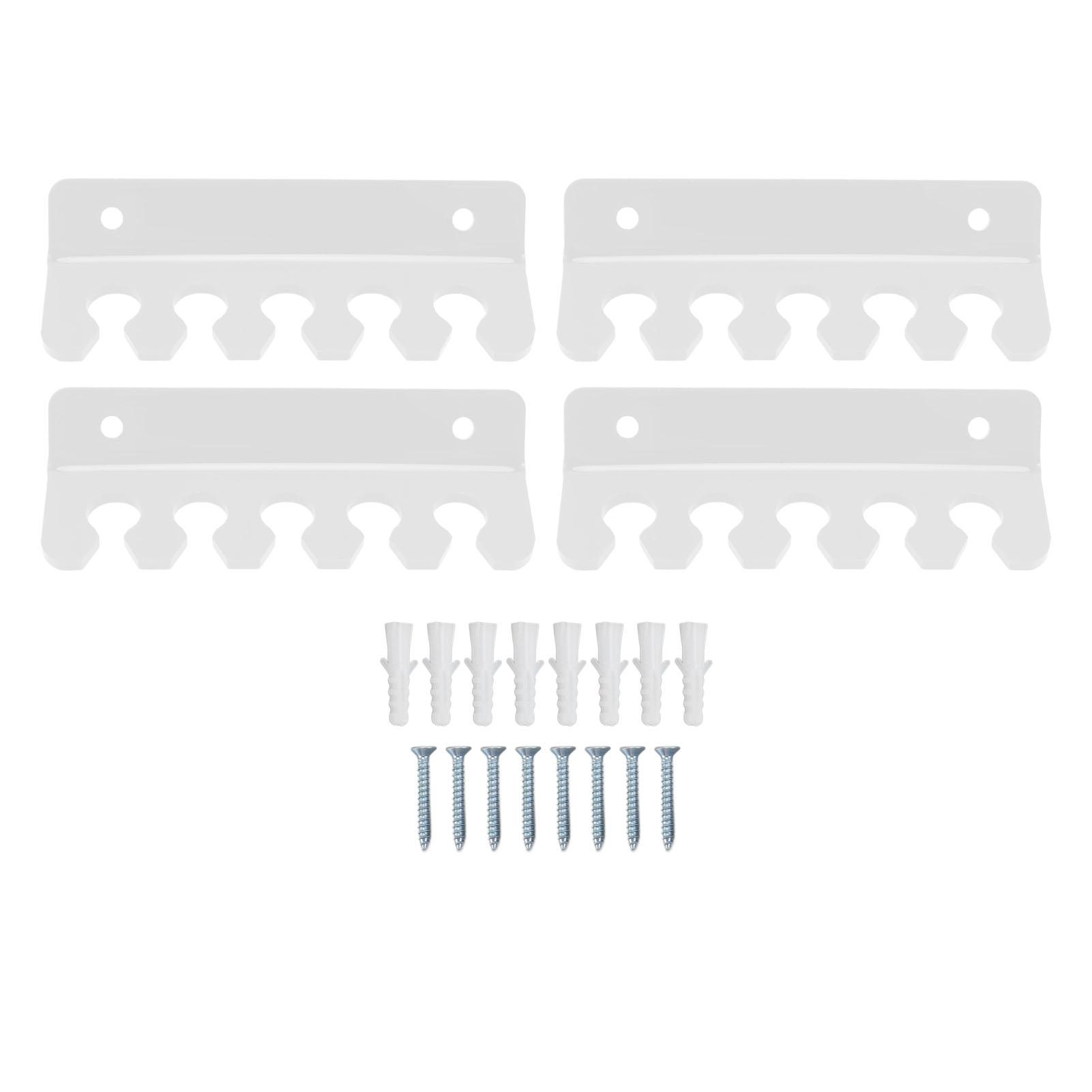 

4 шт. держатель кабеля клипса 5 слотов акриловый телефон планшет зарядный шнур органайзер для стола настенный Transparent