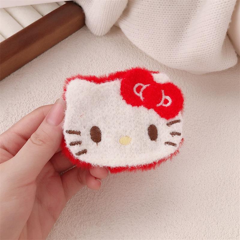 Ankola Red Bowknot Kitten Hair Clip for Girls - Sweet Hairpin Accessory