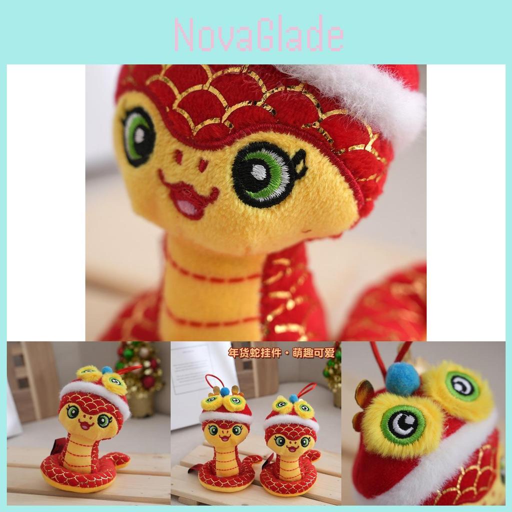 Adorable Plush Snake Year Zodiac Doll Cute Cartoon Snake Gift For New Year Celebrations