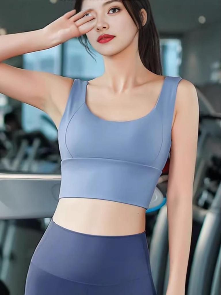 Stoßfester Sport-BH für Damen: Rückenstützendes Lauf-, Yoga- & Fitness-Top