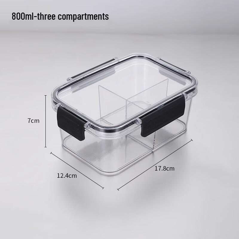ZISIZ Divided Glass Lunch Box