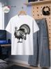 1pc Male Graphic T Shirt Vintage Turkey Print Short Sleeve Crew Neck for Teenagers Thanksgiving Themed[solely 1pc T-SHIRT], for Teenager