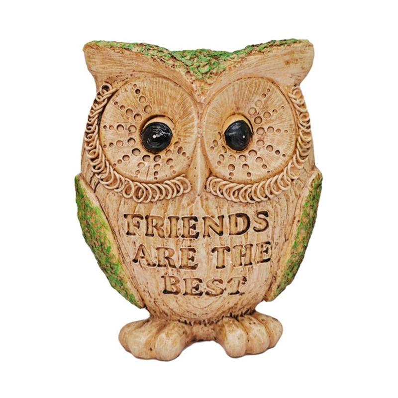 

Resin Owl Statue Desk Ornament Home Decoration Friends Gift