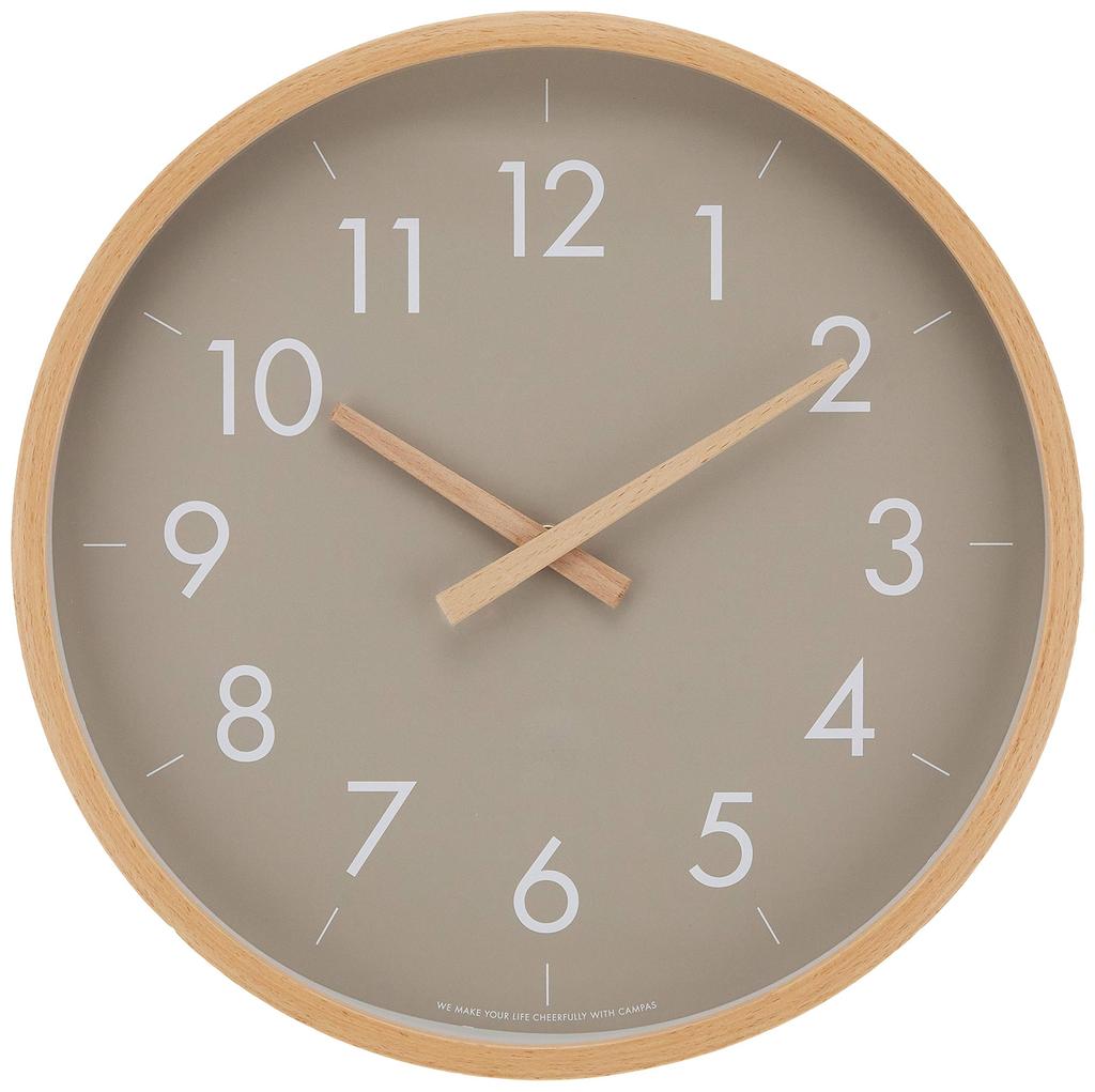 Creer CAMPAS Wall 4 X 31 X 31 Cm Clock, Large, Gray,