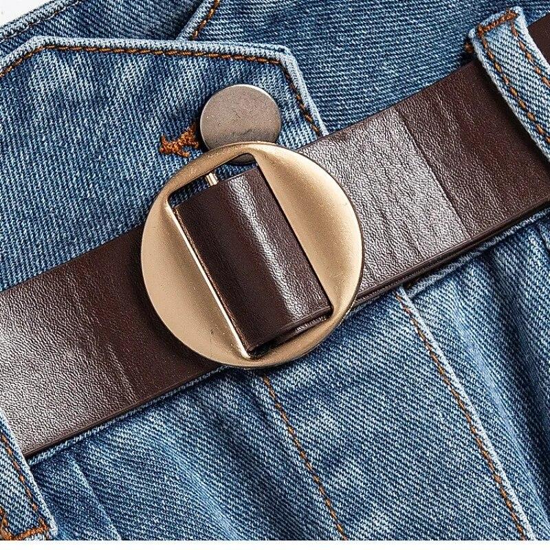 Kjol av vår-sommartyp Dammode Jeanskjol PLUS SIZE