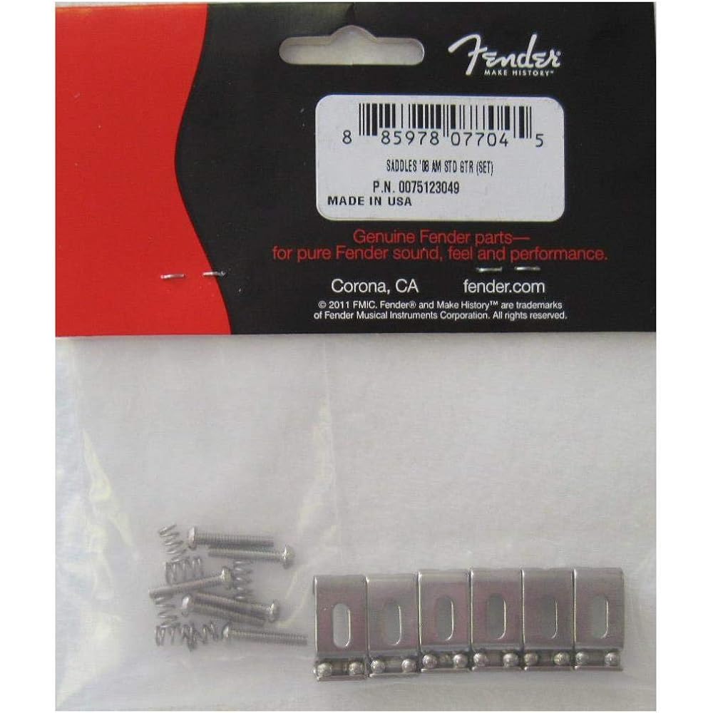Fender American Standard 2008 Stratocaster Bridge Saddles - Nickel-Finish Steel