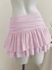 New Sexy High-Waisted Irregular Layered Ruffle Mini Skirt