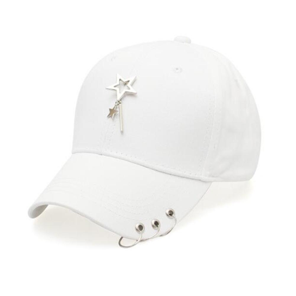 Men Women Unisex Adjustable Star Iron Ring Baseball Hat