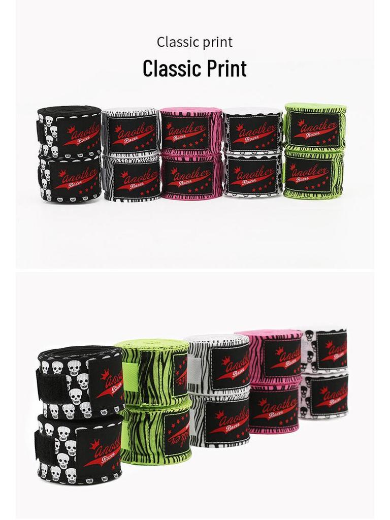 5m Elastické boxerské bandáže - Tréninkový a soutěžní model, Potištěné bojové bandáže