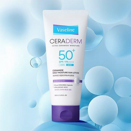 Vaseline Ceraderm Moisture Sun Lotion Face & Body 200ml x1_684386