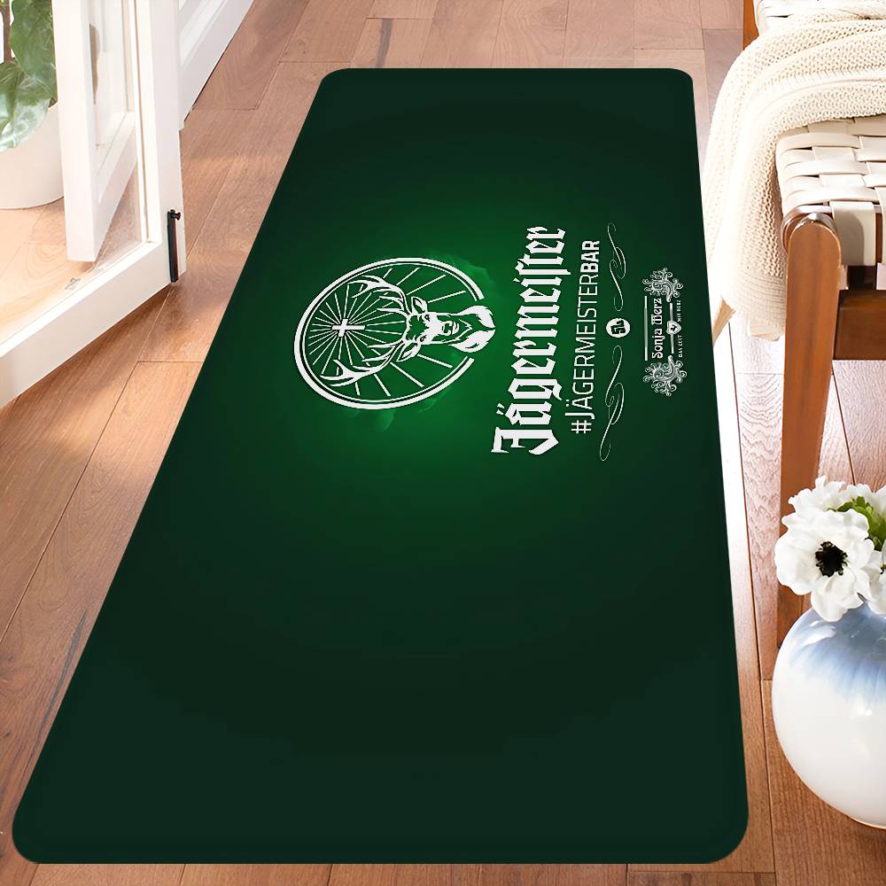 

Fashion Drinks J-Jagermeisters Entrance Door Mat Nordic Style Bedroom Living Room Doormat Home Balcony Anti-Slip Modern 150cm x 220cm