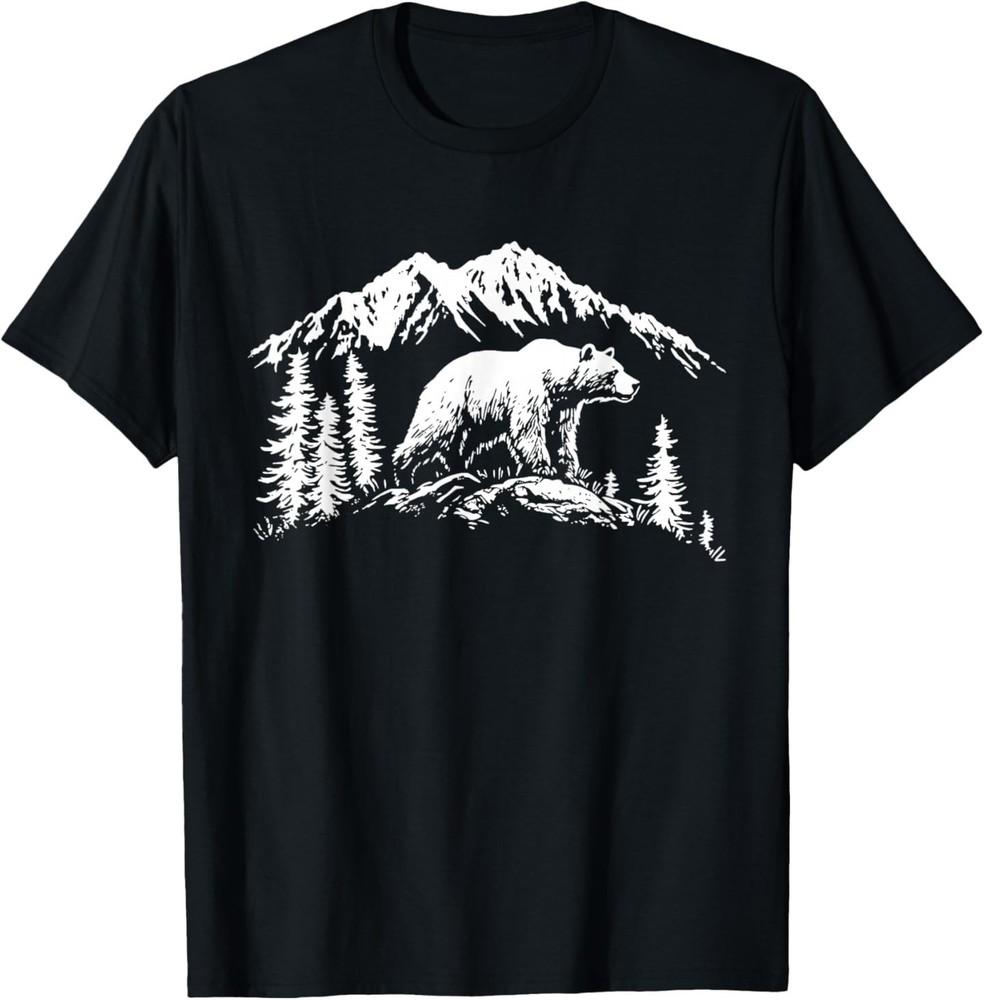 

Grizzly Forest Wildlife Mountain T-Shirt L