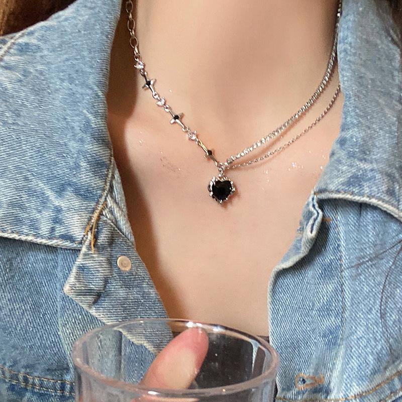 Luxury Shining Beaded Crystal Choker Necklace for Women Gothic Exquisite Water Droplet Zircon Pendant Tassel Chokers Jewelry