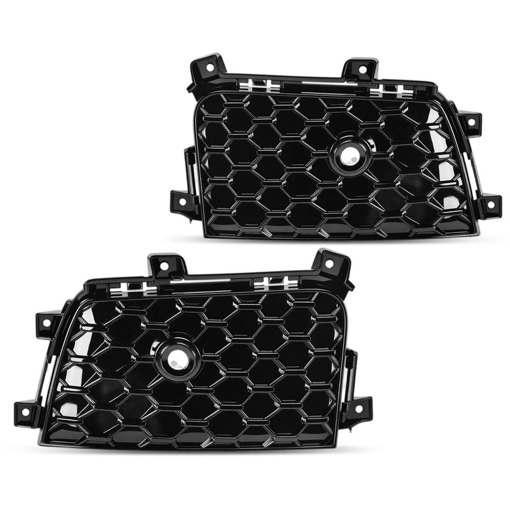 

2x Front Driver & Passenger Fog Light Cover for Jeep Grand Cherokee L 2021-2024