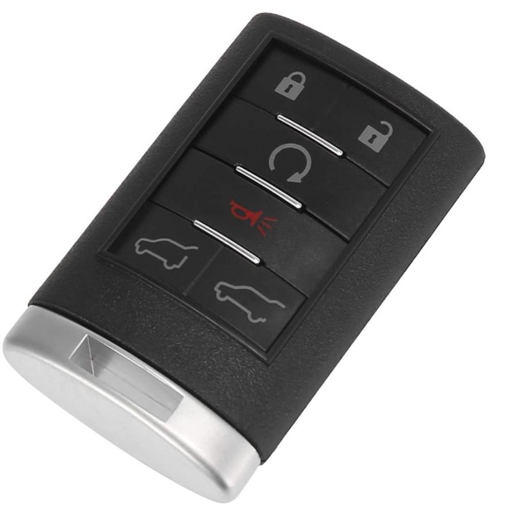 

White Key Fob Cover Black Car Key Case 6 Buttons Key Shell Key Shell