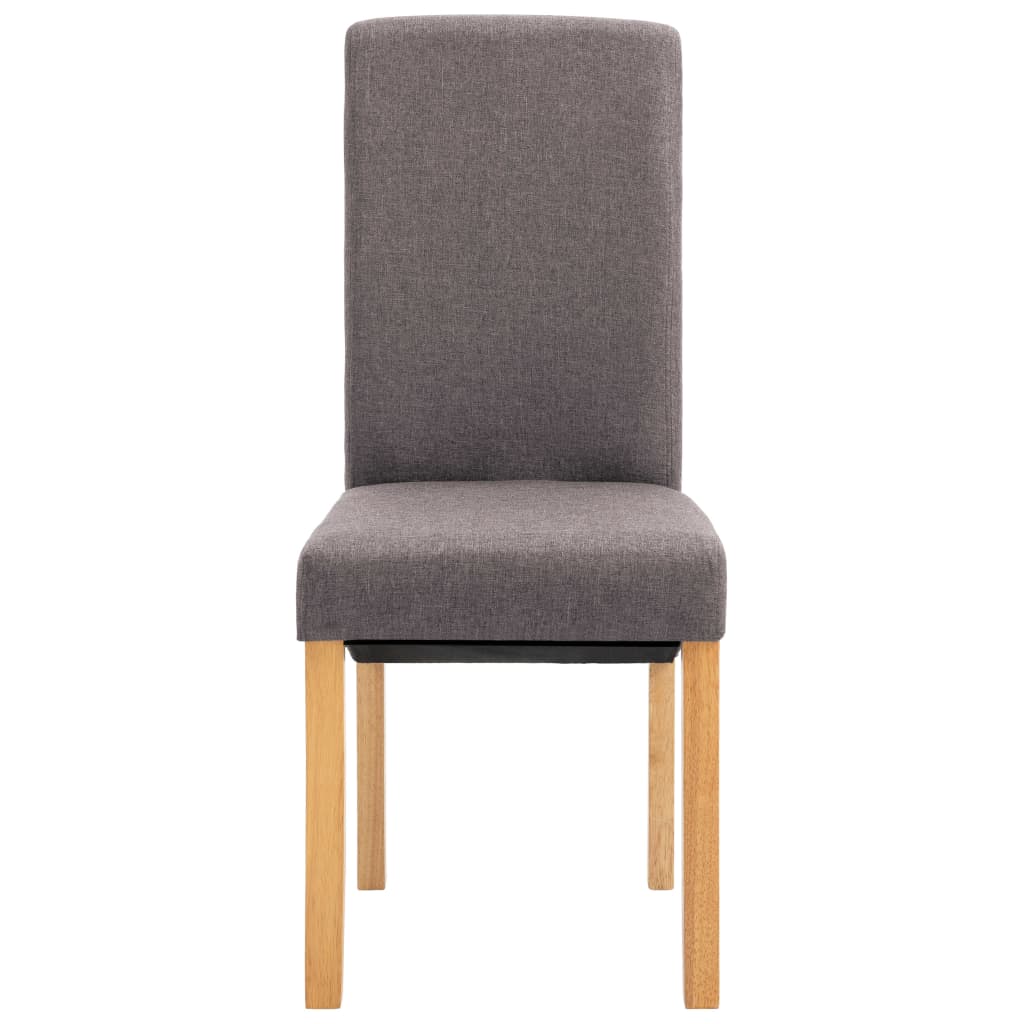 Dining Room Chairs 4 Pcs Taupe Fabric