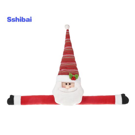 Weihnachtsbaumspitze mit Cartoon-Motiv, langer Arm, Weihnachtsmann, Schneemann, wiederverwendbar, Urlaubsdekoration, Weihnachtsbaumdekoration, Partyzubehör