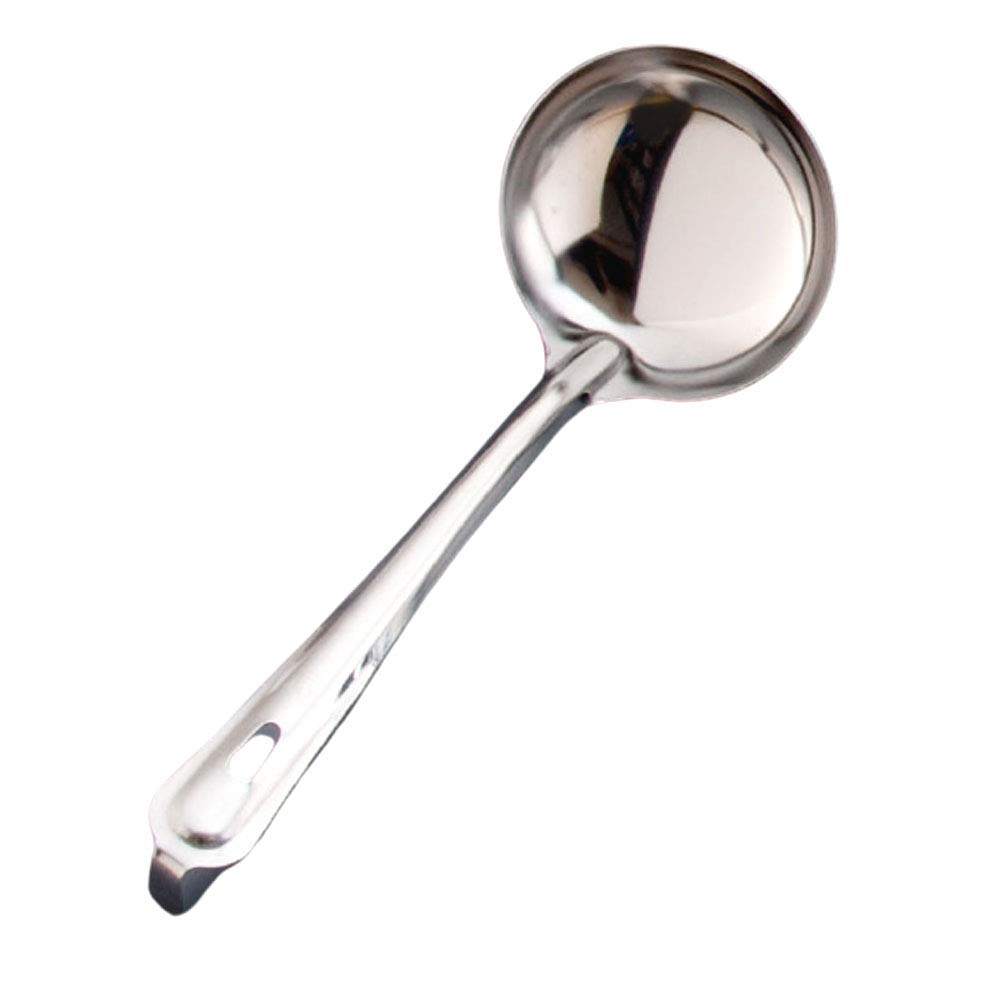 Endo Shoji Commercial No Holes Stainless Made in BOT06090 Ladle, 9cm, (with Key), Steel, Japan,
