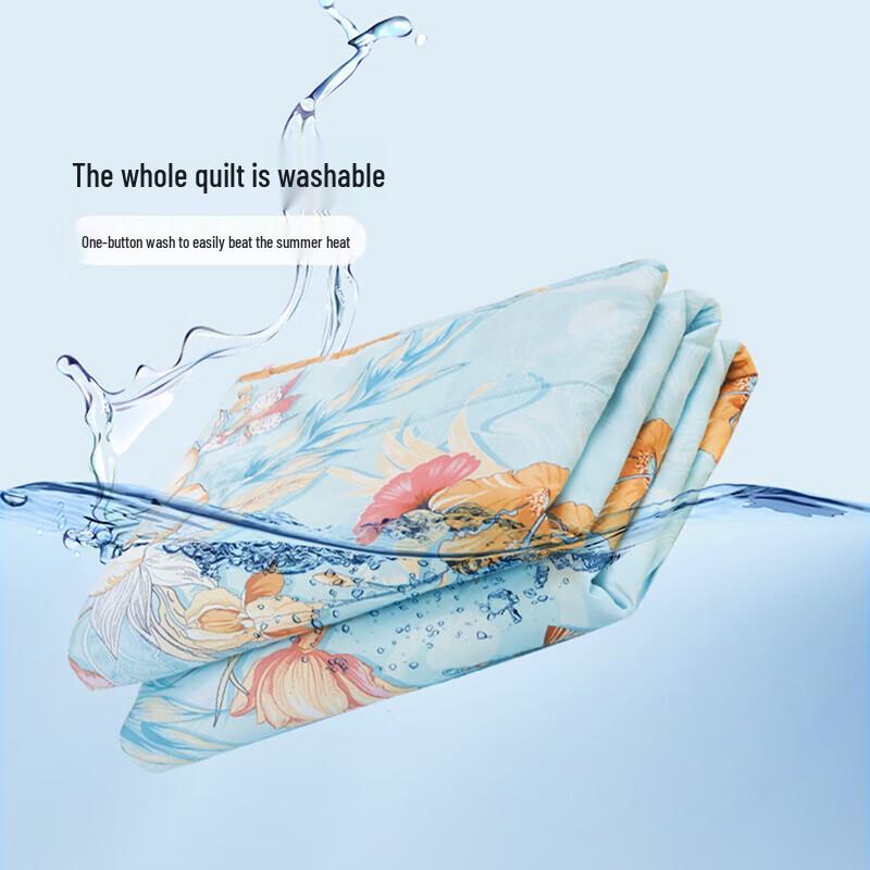 FUANNA Antibacterial Seven-Hole Fiber Summer Quilt