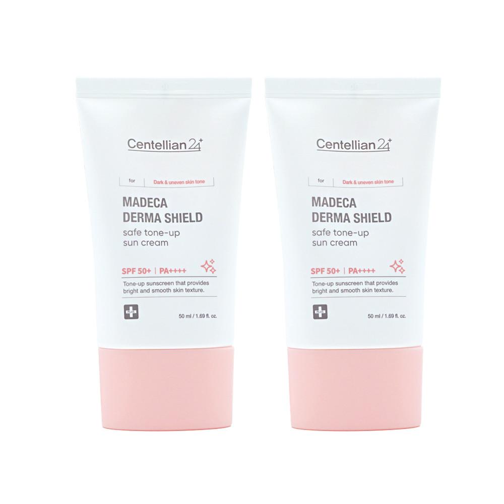 

[BEST COMPOSITION] CENTELLIAN24 Madeca Derma Shield Safe Tone-Up Sunscreen 50ml x 2 + Ampoule Max 1ml x 15