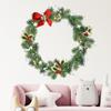1Pcs Christmas Merry Christmas Sticker Wreath Decoration Glass Window Wall Sticker Decorative Sticker Snowflake Round