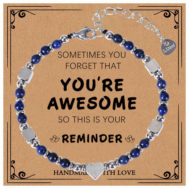 2025 Graduation Bracelet Gift for Her Graduation Bracelets for Women Girls Middle High School College Graduates Meaningful Cards