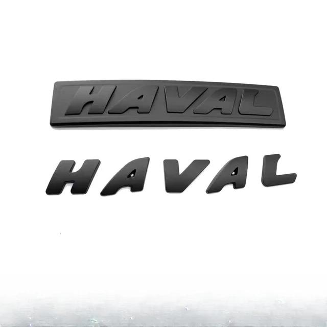 for Haval H6 GT logo Car Front Network Black Logo Emblems For GWM Great Wall Generation Haval H6 GT QK1