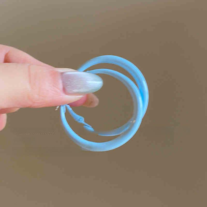 Dopamine smooth round earrings sweet personality earrings simple earrings