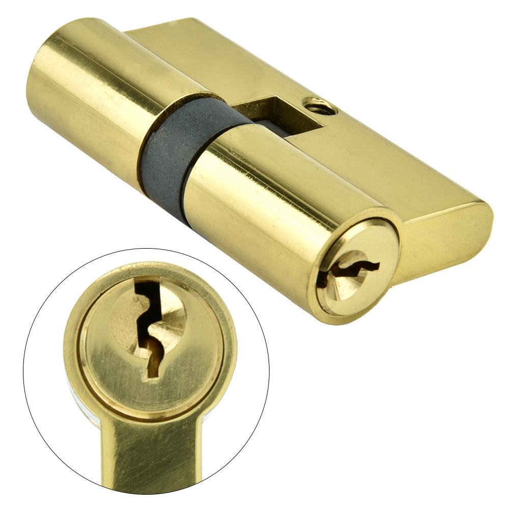 60mm Copper Dual Open Lock Cylinder Anti Theft Door Lock Cylinder with Keys
