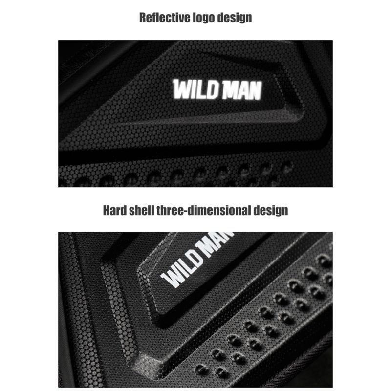 3l Fahrradtasche Pu Eva Hartschale Wasserdicht Doppelreißverschluss Mountainbike Vorderlicht Dreieckstasche