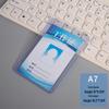 Double-Sided Transparent ID Holder with Lanyard for Student, Access, or Conference Pass and QR Code Tag