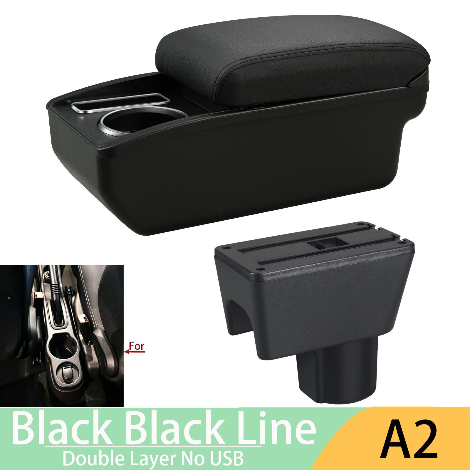 For Renault Duster Armrest Box For Renault Duster Car Armrest 2010-2018 Dedicated Retrofit Interior Storage Box Car Accessories A2 Black Line No USB