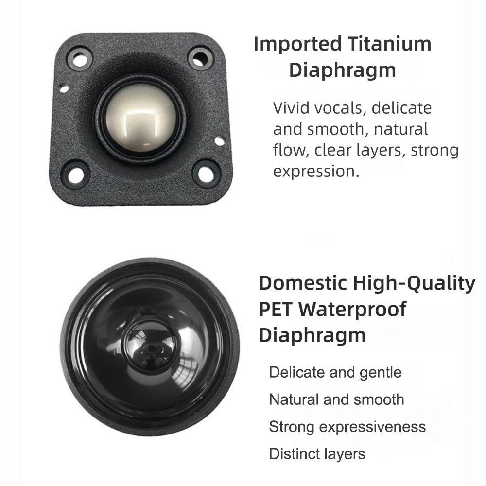 New Square Audio Speaker 48MM 4 Ohm Tweeter Speakers 20W Silk Film Tweeter HIFI Music