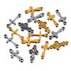 20pcs Stainless Steel Mini Hollow Cross Pendant with Double Hole Bracelet Connector Earring Necklace Charm DIY Jewelry Making